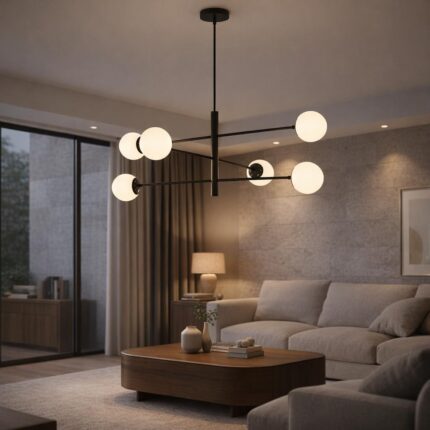 Grifton Chandelier (Black) lifestyle main image