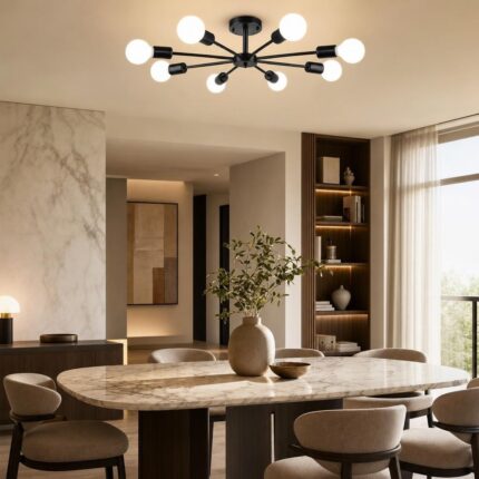 Forgeah Chandelier (Black) lifestyle main image