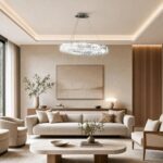 Fiona Crystal Chandelier (Silver) lifestyle main image